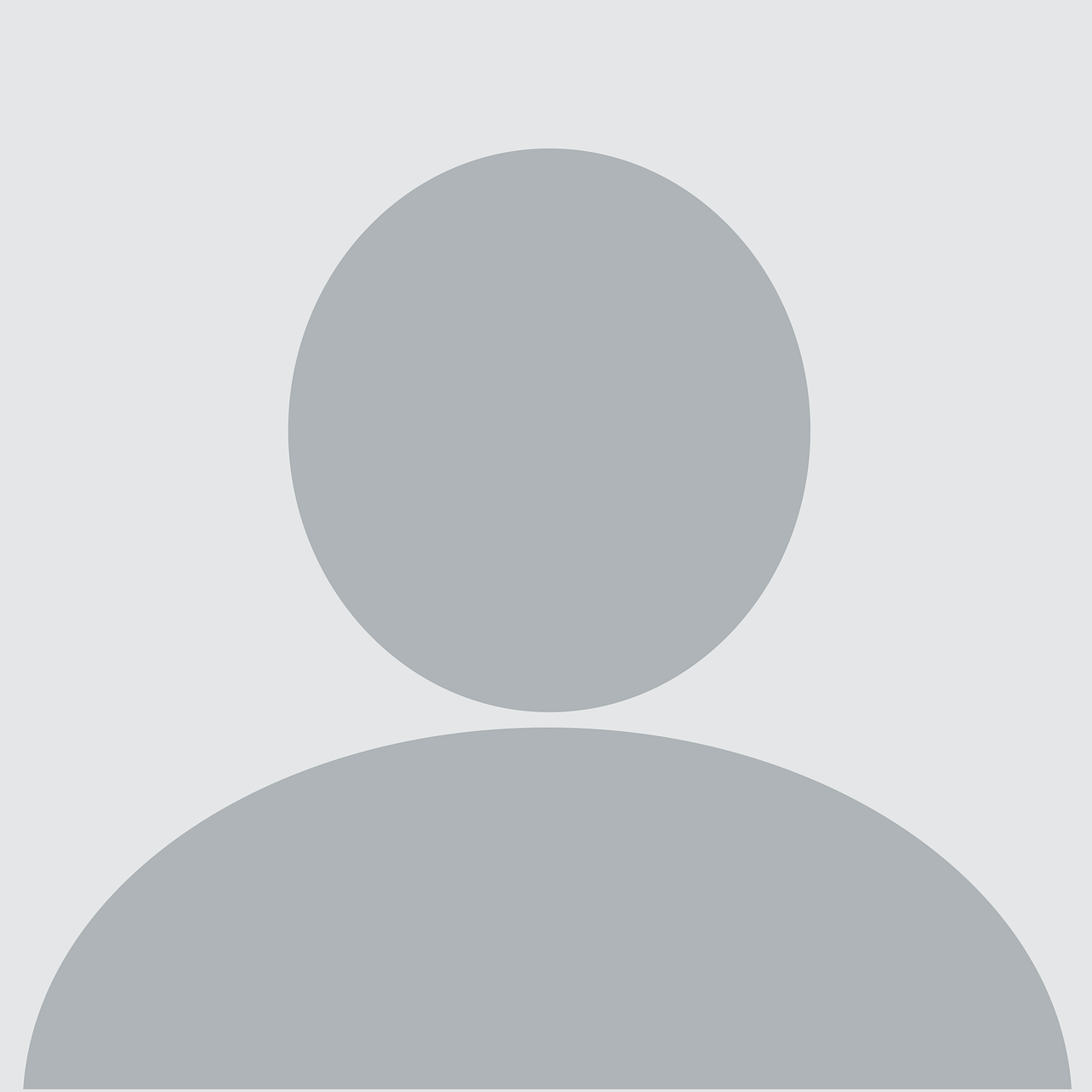 Default profile avatar silhouette