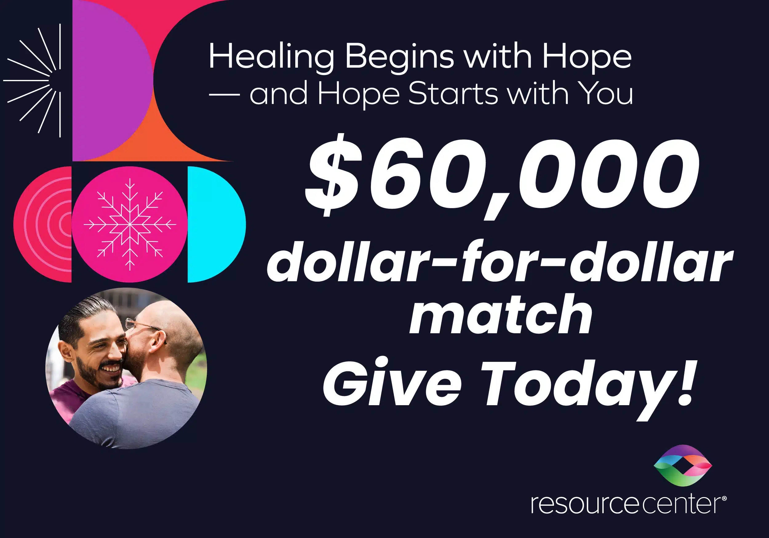 $60,000 match donation opportunity, give today.