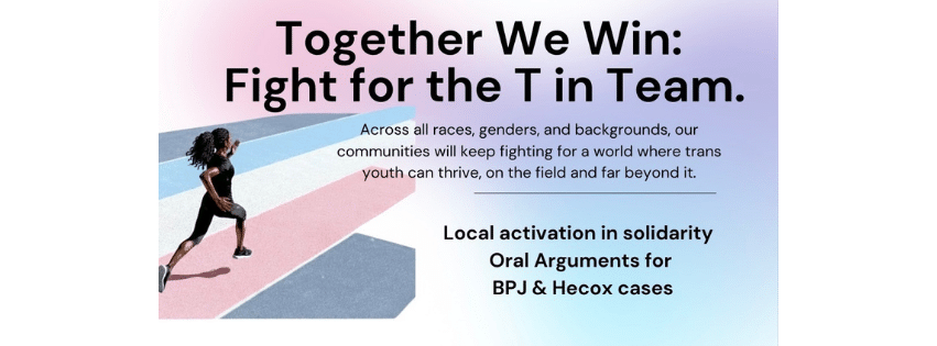 Solidarity for trans rights and inclusion.